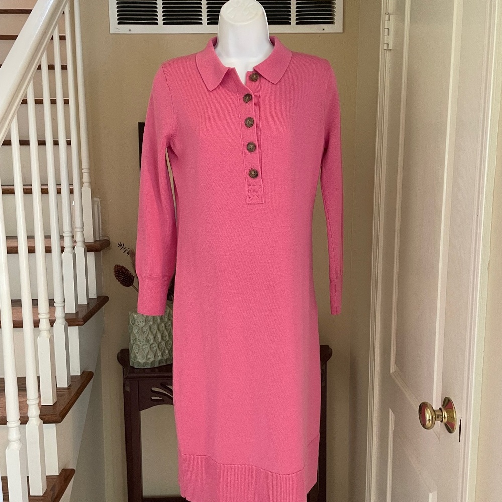 J. Crew Pink Knit Dress